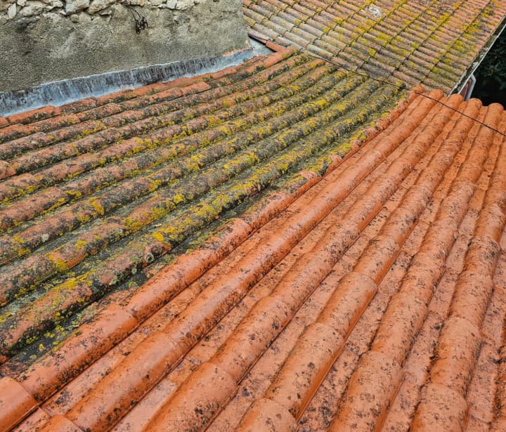 Résultat après nettoyage de toiture à Talence toiture propre et protégée